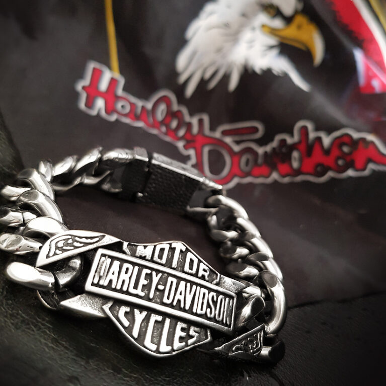 Harley bikers férfi nemesacél karkötő