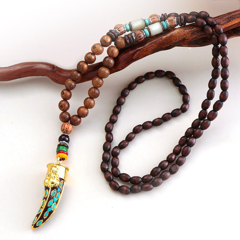 Mala DZI köves Buddha nyaklánc