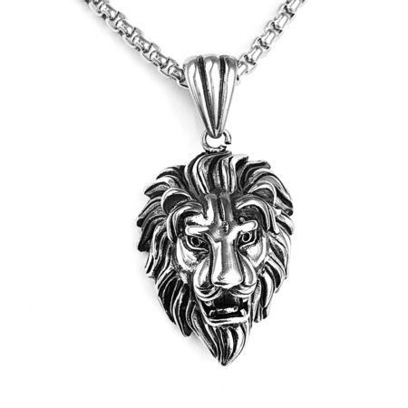Oroszlán férfi nemesacél nyaklánc